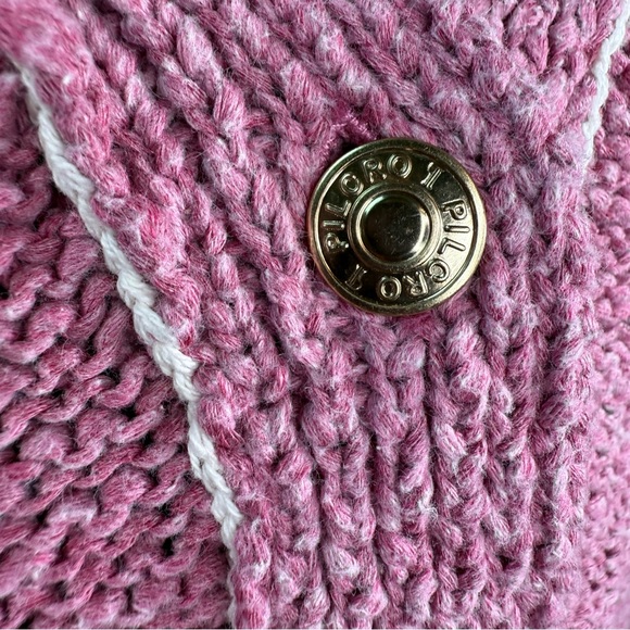 Pilcro Yin Yang Icon Heart Urban Outfitters Cropped Cardigan Sweater Size Medium - Picture 6 of 16